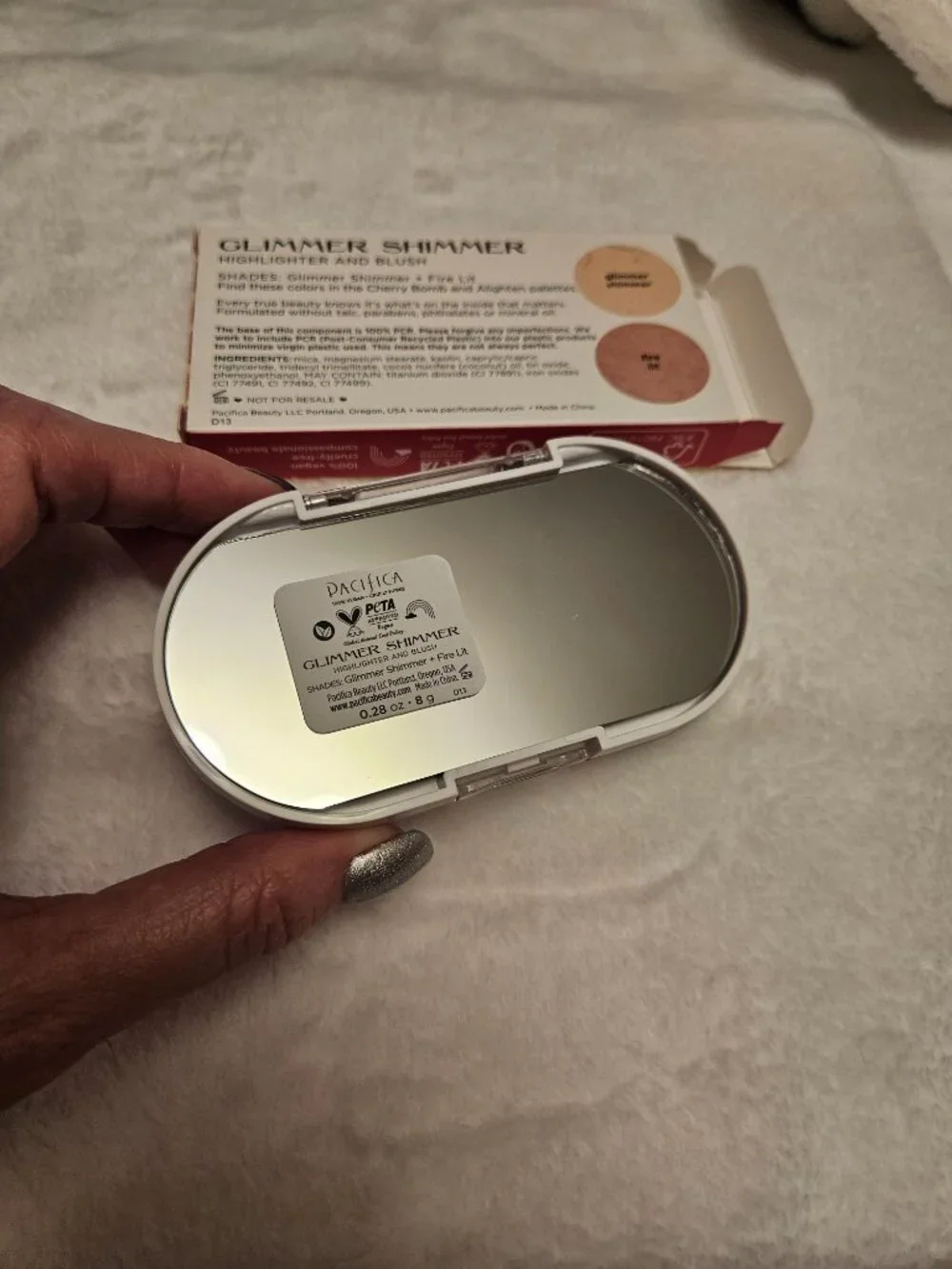 NWT NIB Pacifica Glimmer Shimmer Highlighter & Blush Duo